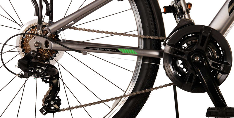 Load image into Gallery viewer, Volare Cross Kinderfiets - Jongens - 26 inch - Grijs - 18 versnellingen - Twee handremmen
