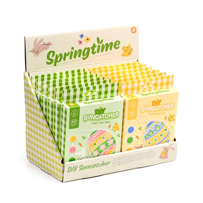 Load image into Gallery viewer, Springtime lente paasei verf-het-zelf suncatcher
