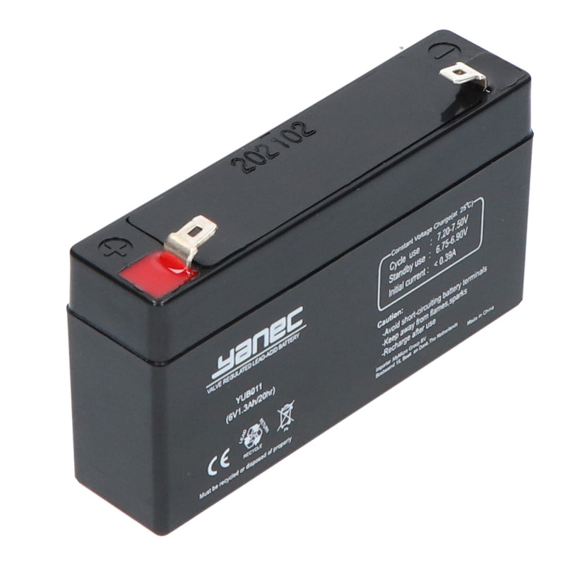 Load image into Gallery viewer, Yanec loodaccu 6v 1.3ah