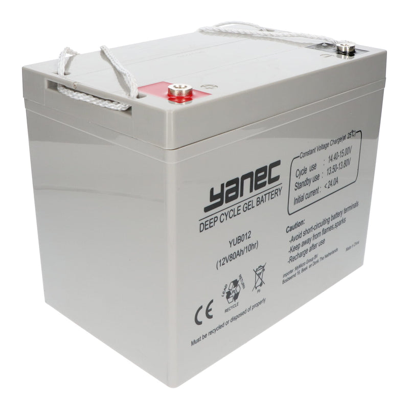 Load image into Gallery viewer, Yanec gel accu 12v 80ah