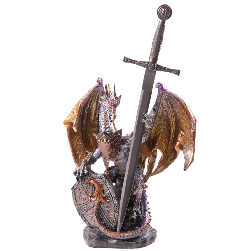 Afbeelding laden in galerijviewer, Dark legends vuur schild draak
