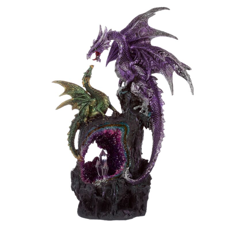 Load image into Gallery viewer, Dark legends amethist kristal draak