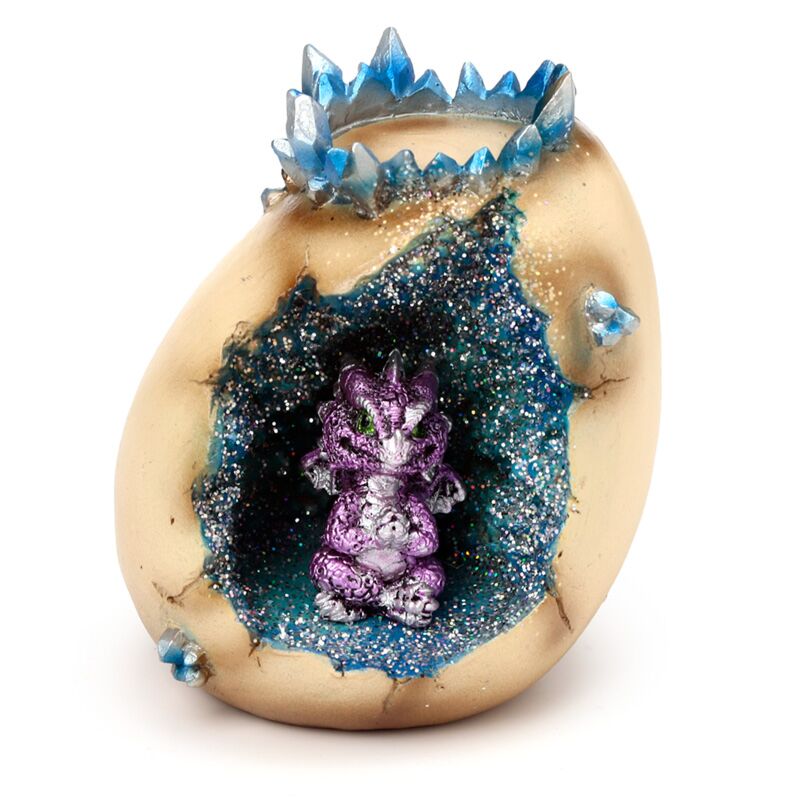 Load image into Gallery viewer, Elements baby draak kristal ei waxinelichthouder