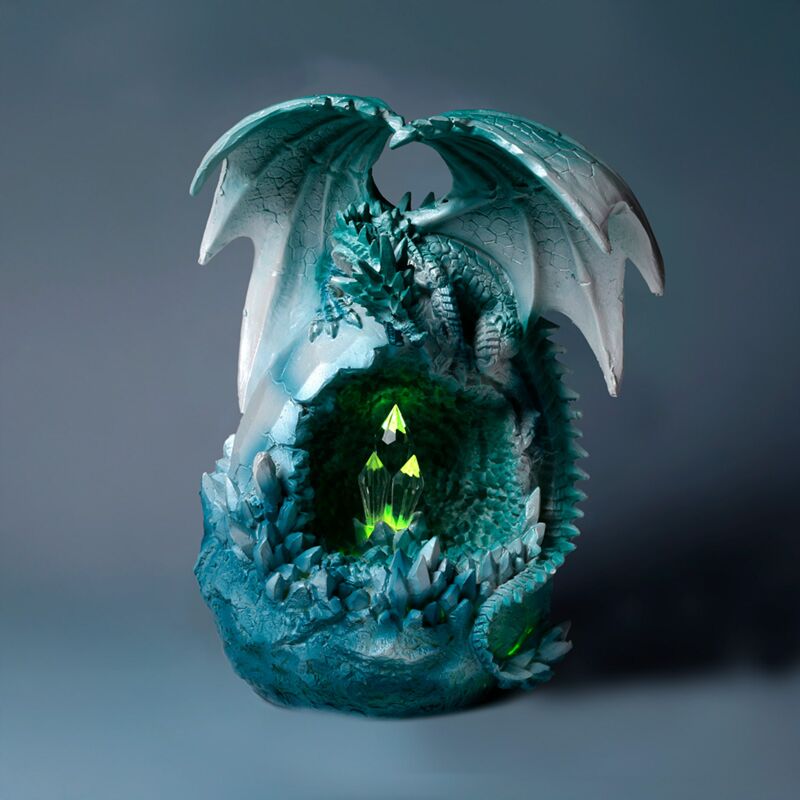 Afbeelding laden in galerijviewer, Dark legends led kristal ijsgrot draak