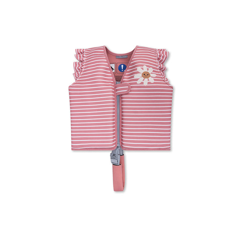 Afbeelding laden in galerijviewer, Daisy flower | rood wit gestreept zwemvest 2-3 jaar