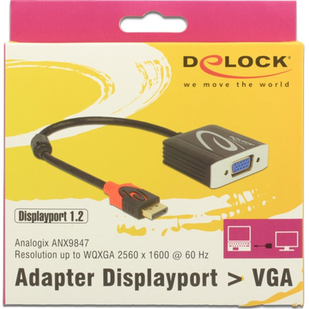Load image into Gallery viewer, DeLOCK DisplayPort 1.2 > VGA (female)