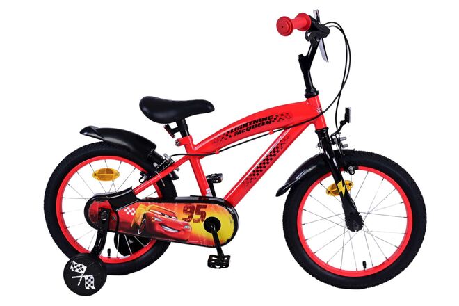Load image into Gallery viewer, Disney autos disney cars kinderfiets - jongens - 16 inch - rood - twee handremmen
