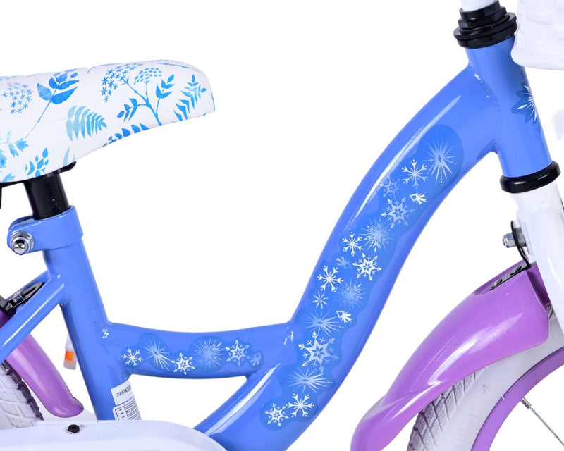 Load image into Gallery viewer, Disney Frozen 2 Kinderfiets - Meisjes - 14 inch - Blauw Paars