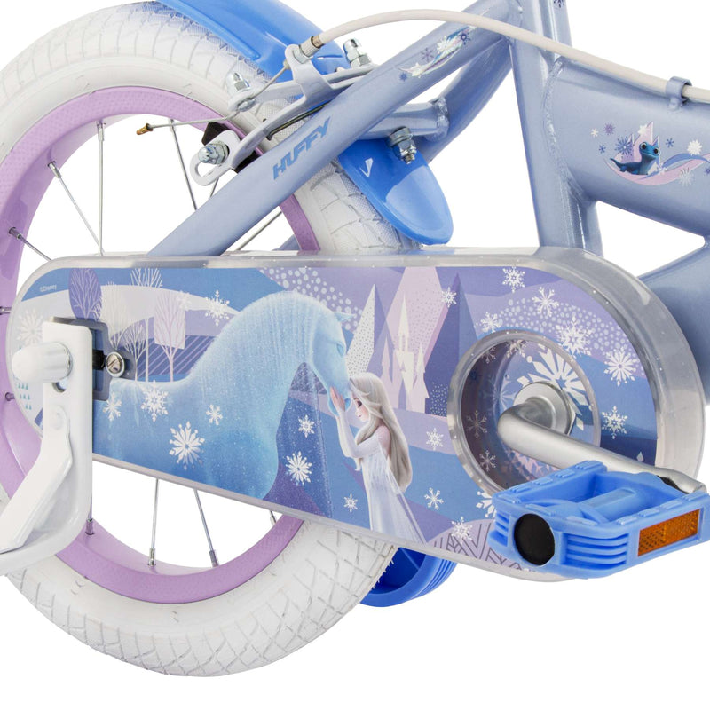 Load image into Gallery viewer, Huffy disney frozen 2 kinderfiets - meisjes - 14 inch - blauw paars - twee handremmen