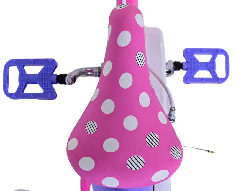 Load image into Gallery viewer, Disney Minnie Kinderfiets Meisjes 14 inch Roze Twee handremmen