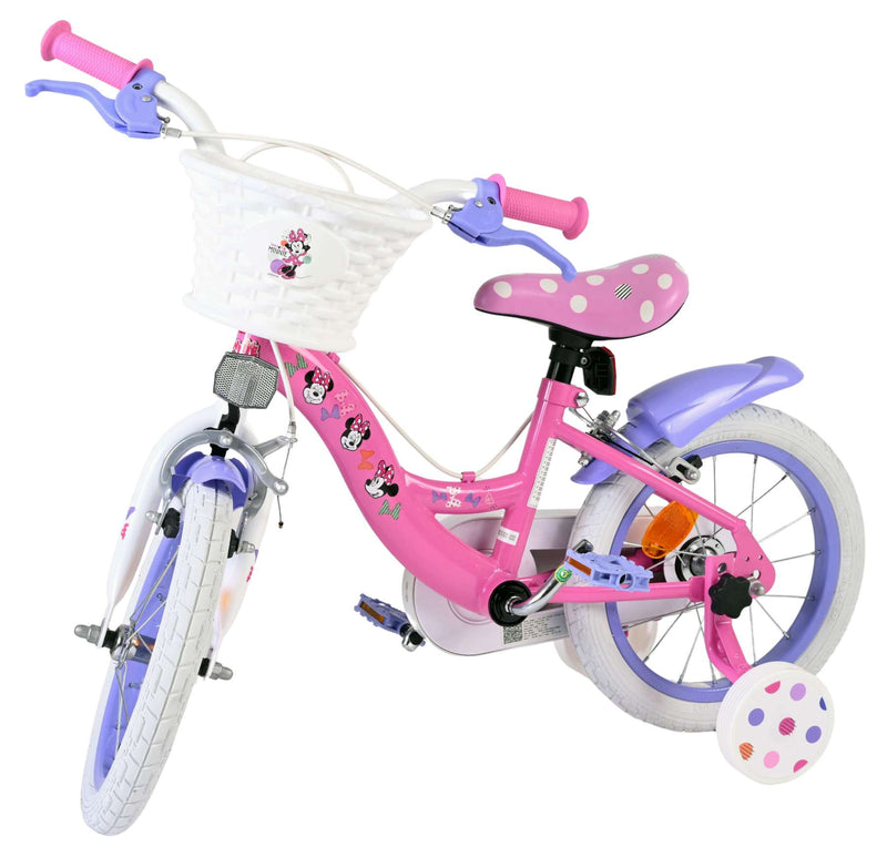 Load image into Gallery viewer, Disney minnie kinderfiets - meisjes - 14 inch - roze - twee handremmen