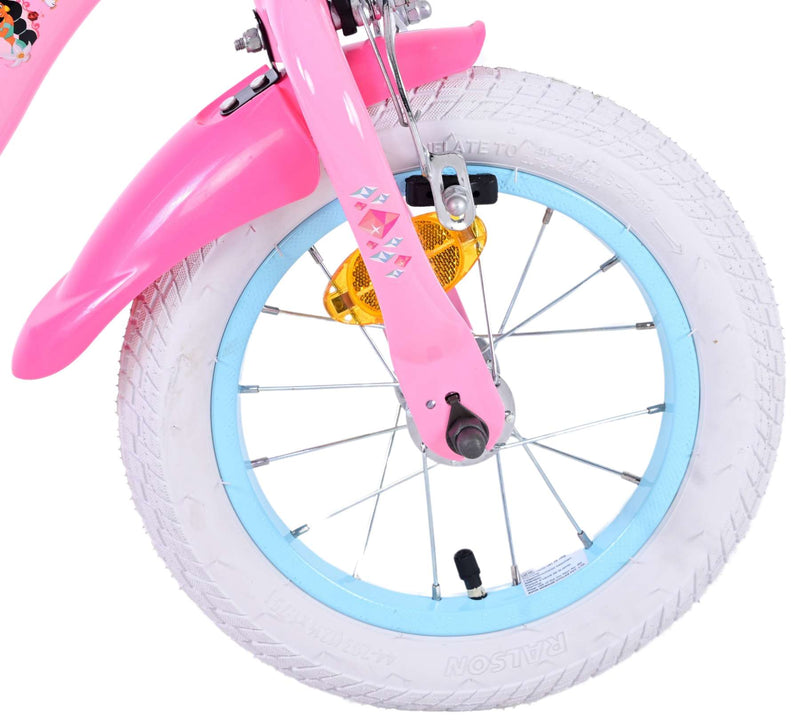 Load image into Gallery viewer, Volare magic royals kinderfiets - meisjes - 12 inch - roze - twee handremmen