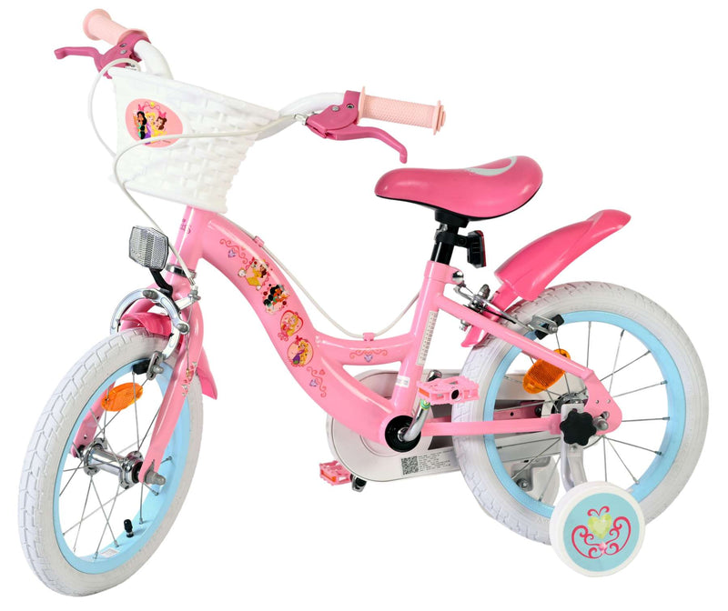 Load image into Gallery viewer, Disney prinzessin disney princess kinderfiets - meisjes - 14 inch - roze - twee handremmen
