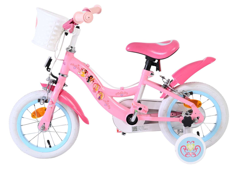 Load image into Gallery viewer, Disney prinzessin disney princess kinderfiets - meisjes - 12 inch - roze - twee handremmen