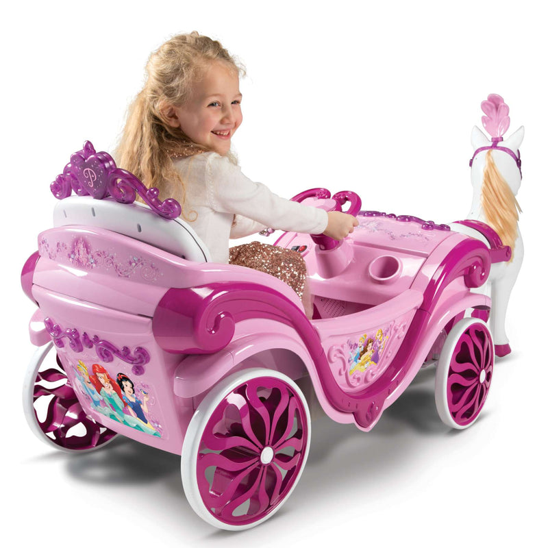 Load image into Gallery viewer, Disney prinzessin disney princess paard met koets - elektrische ride-on