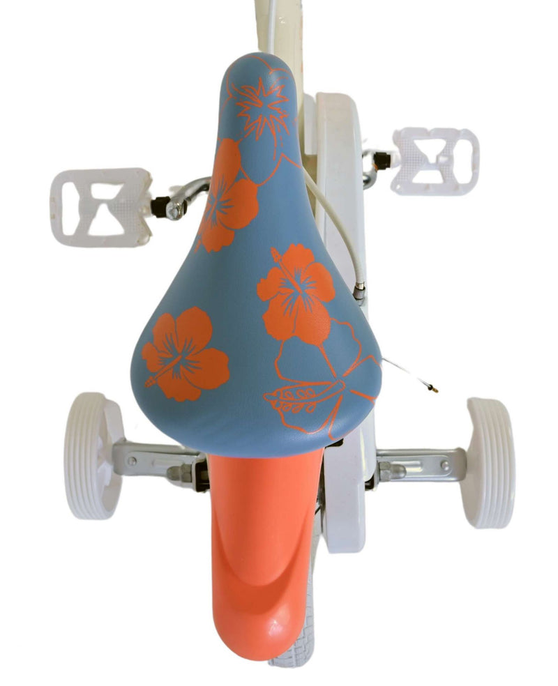 Load image into Gallery viewer, Stich disney stitch kinderfiets - meisjes - 12 inch - twee handremmen - crème koraal blauw