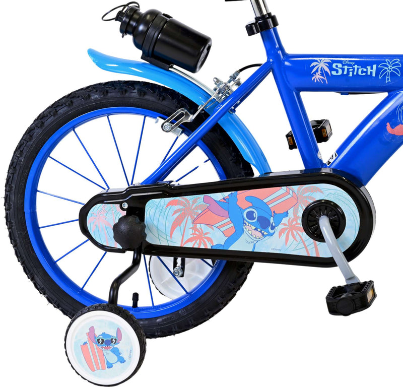 Load image into Gallery viewer, Stitch Stitch Kinderfiets Jongens 16 inch Blauw Twee handremmen