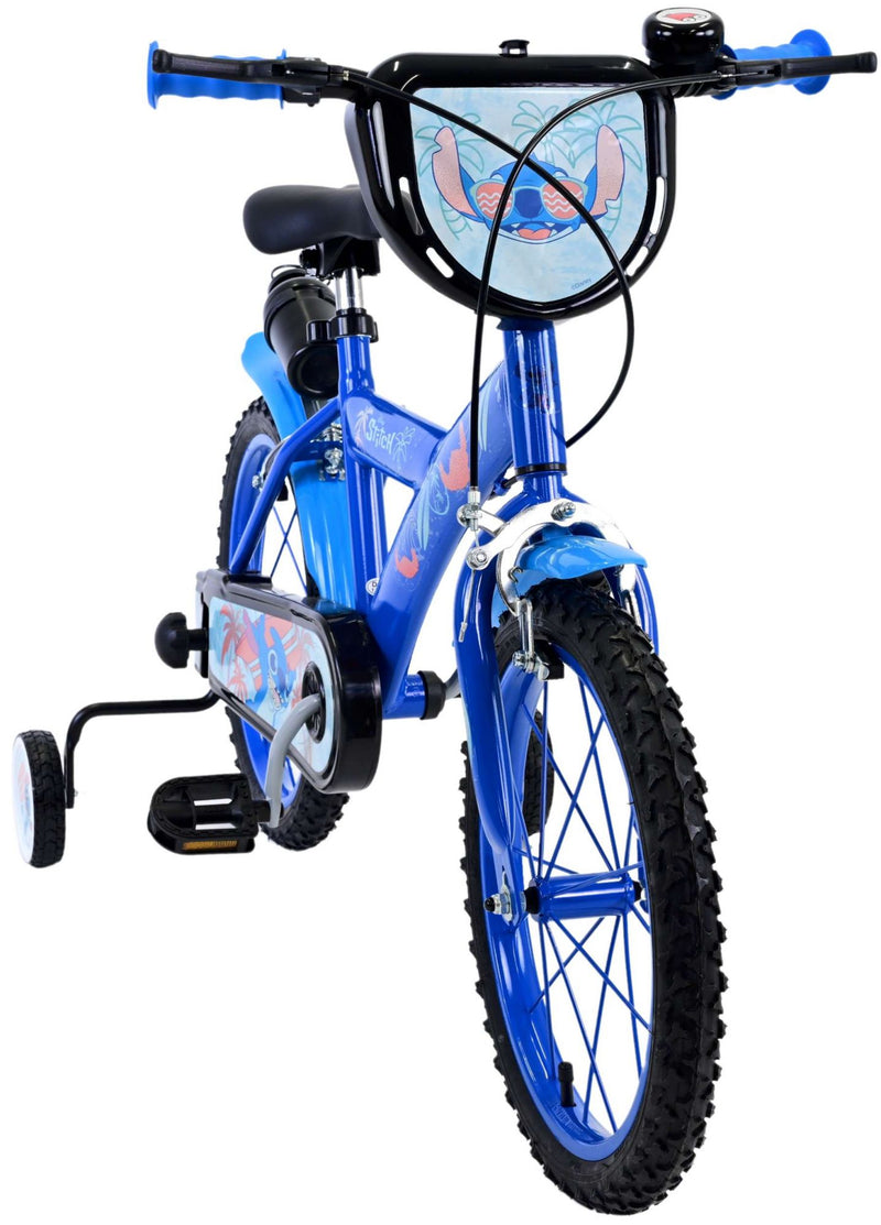 Load image into Gallery viewer, Stitch Stitch Kinderfiets Jongens 16 inch Blauw Twee handremmen