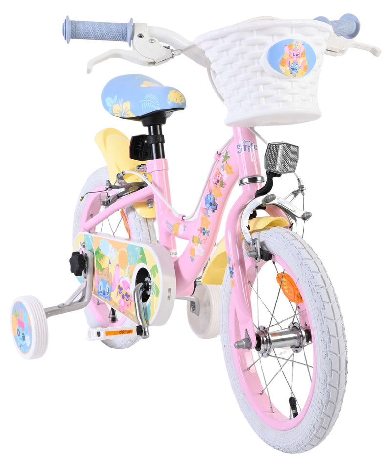 Load image into Gallery viewer, Stich disney stitch kinderfiets - meisjes - 14 inch - roze - twee handremmen