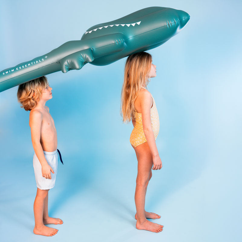 Afbeelding laden in galerijviewer, Dreamscape | groene krokodil luxe luchtbed