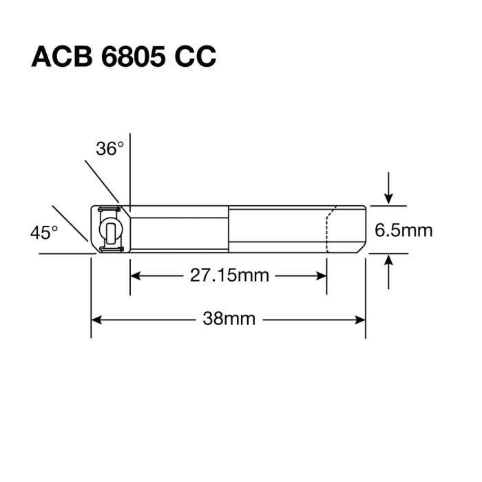 Afbeelding laden in galerijviewer, Enduro bearings acb 6805 cc bo - abec 5 - black oxide (angular contact) - 27,15x38x6,5 (36x45°)