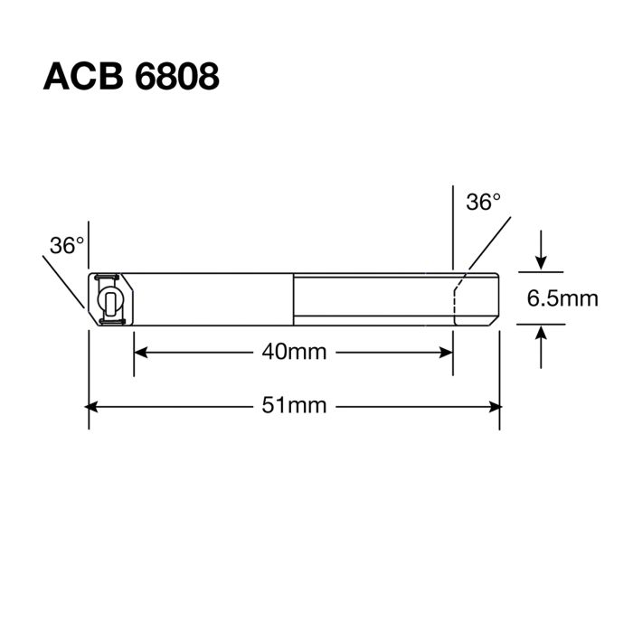 Load image into Gallery viewer, Enduro bearings acb 6808 ss - 440c stainless (angular contact) - 40x51x6,5 (36x36°)