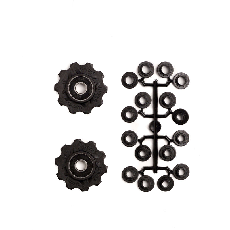 Load image into Gallery viewer, derailleurwieltjes 10 tanden 8S zwart 2 stuks