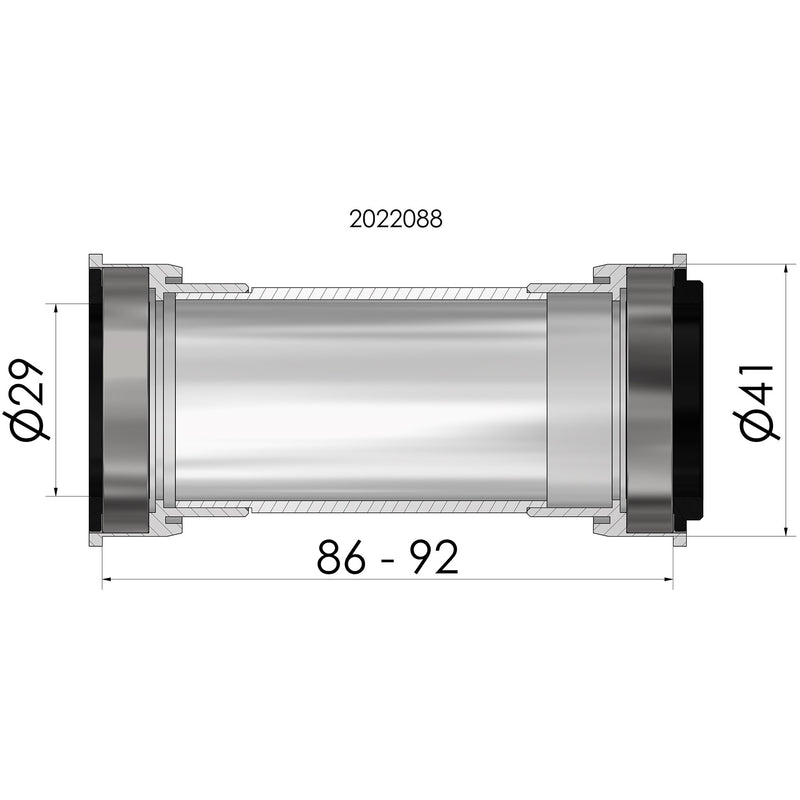 Load image into Gallery viewer, Elvedes bottom bracket sram dub only pf bb86 92 41mm