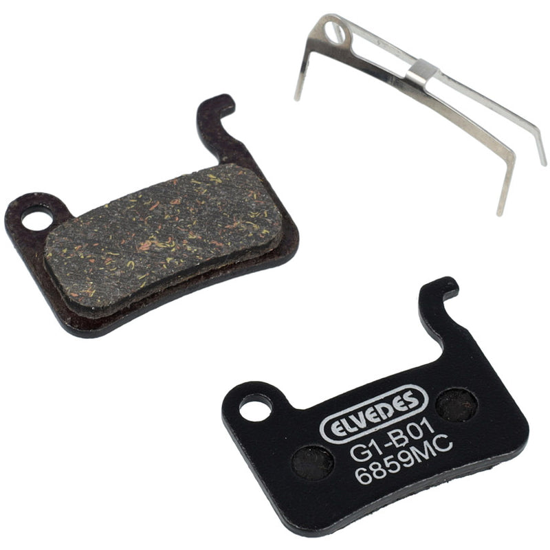 Load image into Gallery viewer, Elvedes schijfremblokset - shimano - carbon metallic compound (semi metal pads) - 10 paar