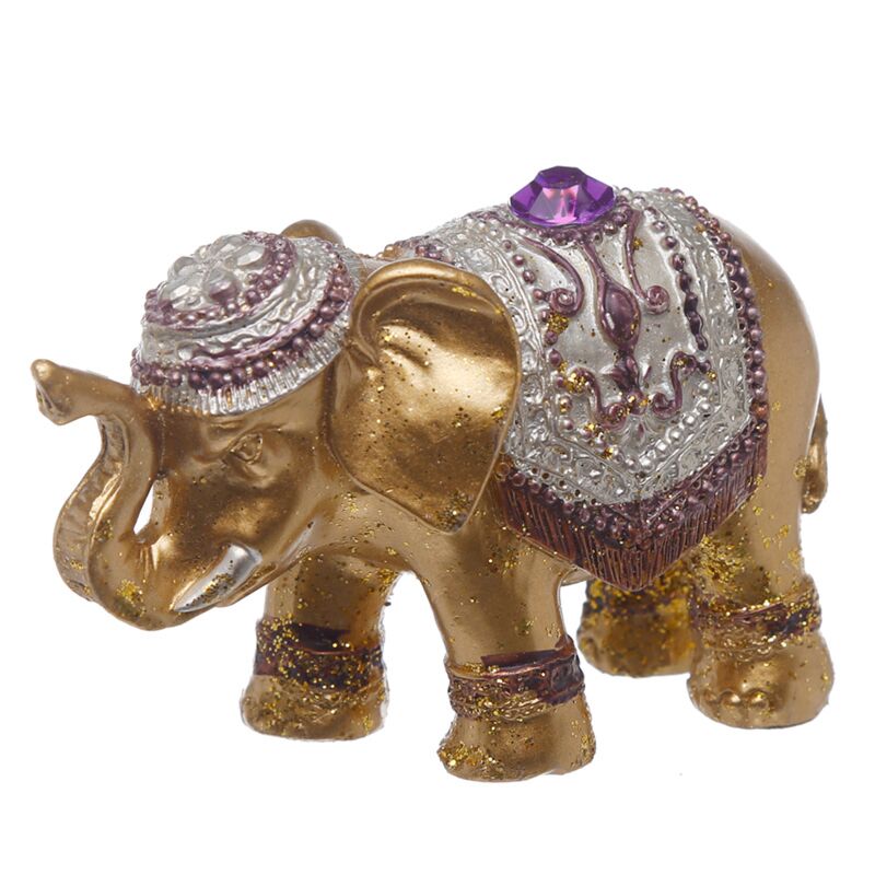 Afbeelding laden in galerijviewer, Mini glitter geluk olifant wierookhouder