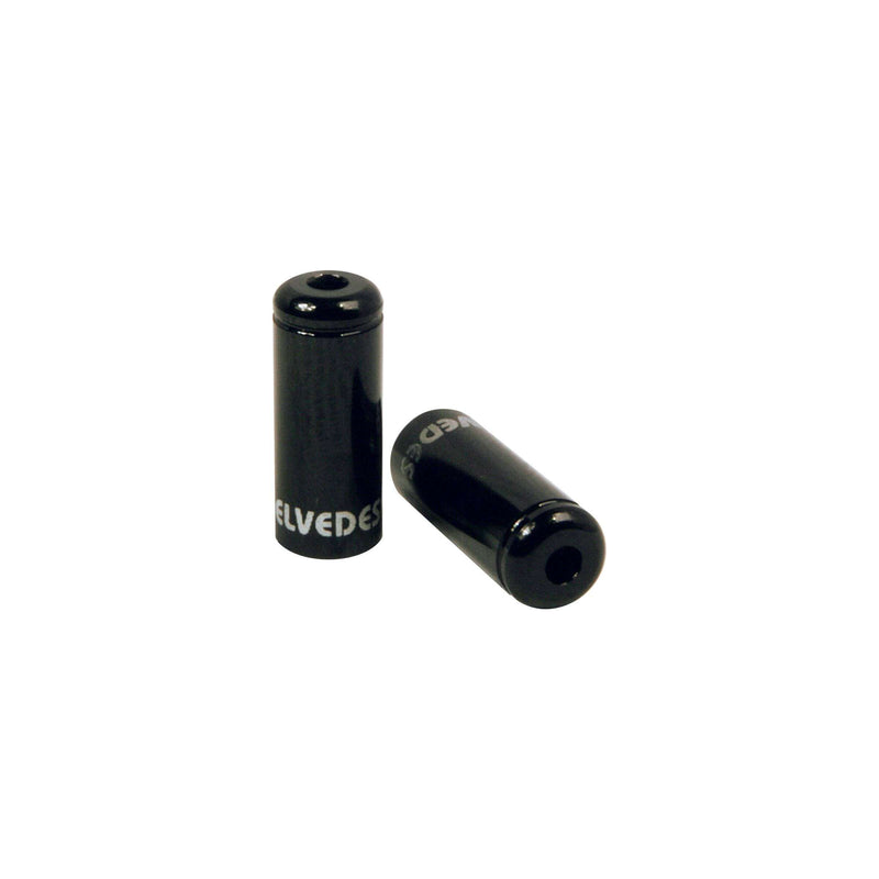 Load image into Gallery viewer, Pot Kabelhoedje Elvedes Zwart 5,0mm | Aluminium | 50 Stuks