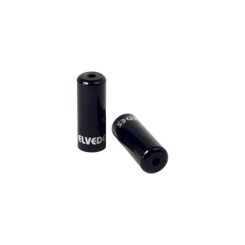 Load image into Gallery viewer, Elvedes pot kabelhoedjes zwart 4,2mm | aluminium | 50 stuks