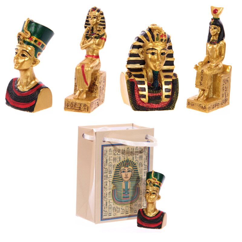 Afbeelding laden in galerijviewer, Egyptische beeldjes, in een tas