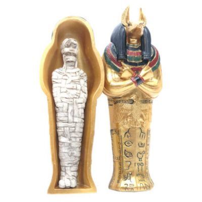 Load image into Gallery viewer, Egypte -anubis sarcofaag met mummie