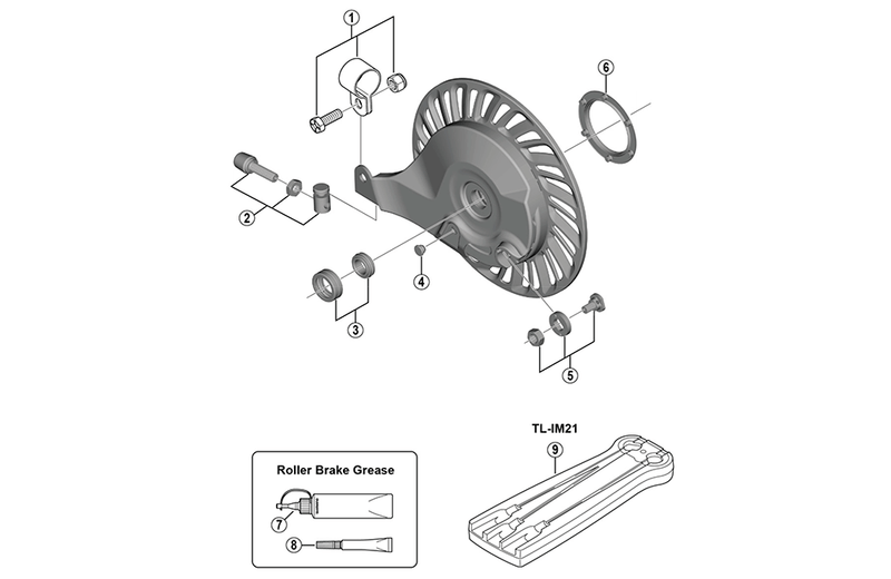Load image into Gallery viewer, Shimano rollerbrake remplaat achter BRC6000 (per stuk)