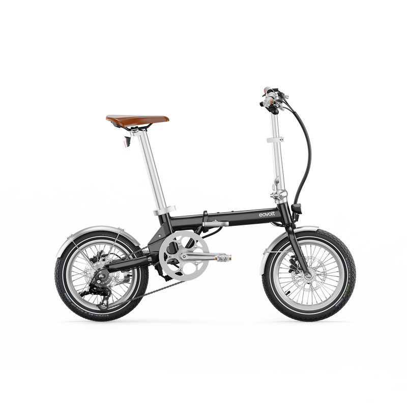 Load image into Gallery viewer, Eovolt elektrische vouwfiets morning 16 vintage v3 zwart