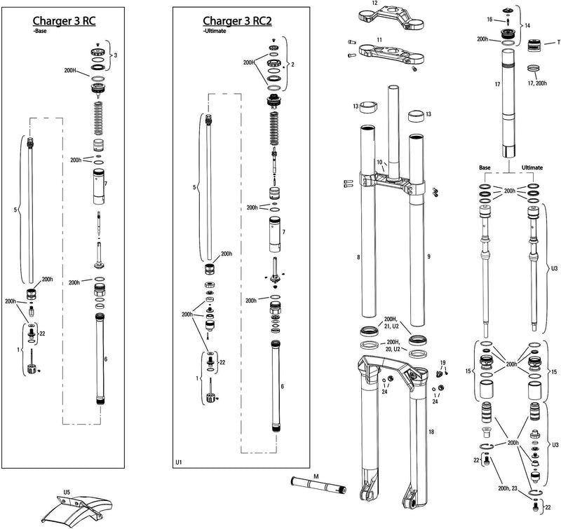 Load image into Gallery viewer, Rockshox verende voorvork boxxer ultimate susp.fork rs boxxer ult. 29 boost 48mm black