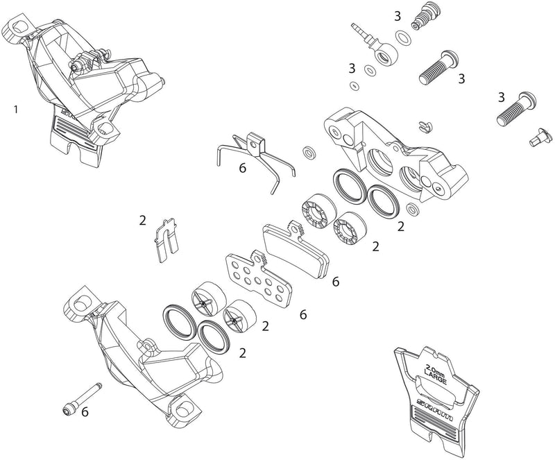 Load image into Gallery viewer, Sram schijfrem code silver stealth disc brake code sil. stealth fr.950mm