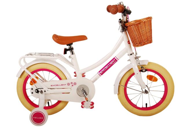 Load image into Gallery viewer, Volare Excellent Kinderfiets - Meisjes - 14 inch - Wit