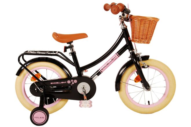 Load image into Gallery viewer, Volare Excellent Kinderfiets - Meisjes - 14 inch - Zwart