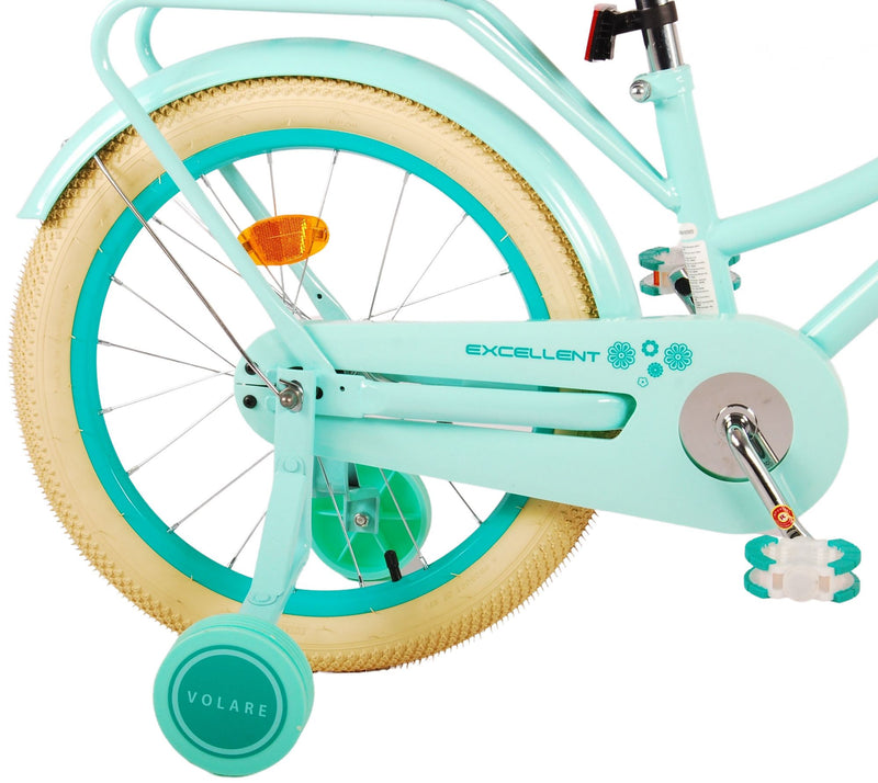 Load image into Gallery viewer, Volare Excellent Kinderfiets - Meisjes - 18 inch - Groen - 95% afgemonteerd