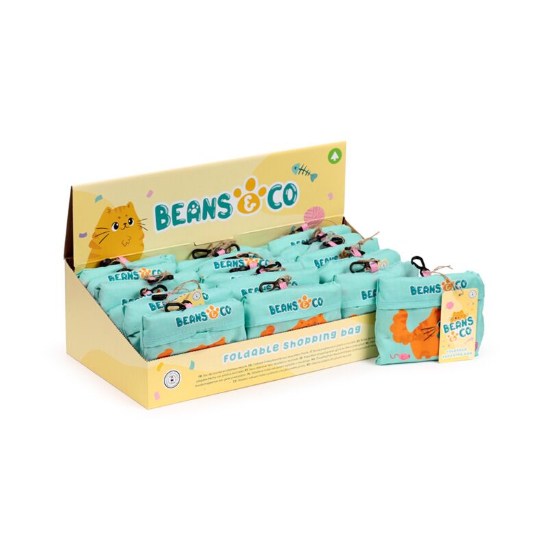 Load image into Gallery viewer, Opvouwbare tas - beans co katten