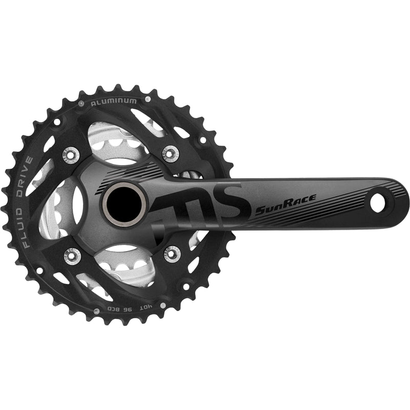 Load image into Gallery viewer, Sunrace crankstel fcms50 10v 40 30 22 175mm +bb-set