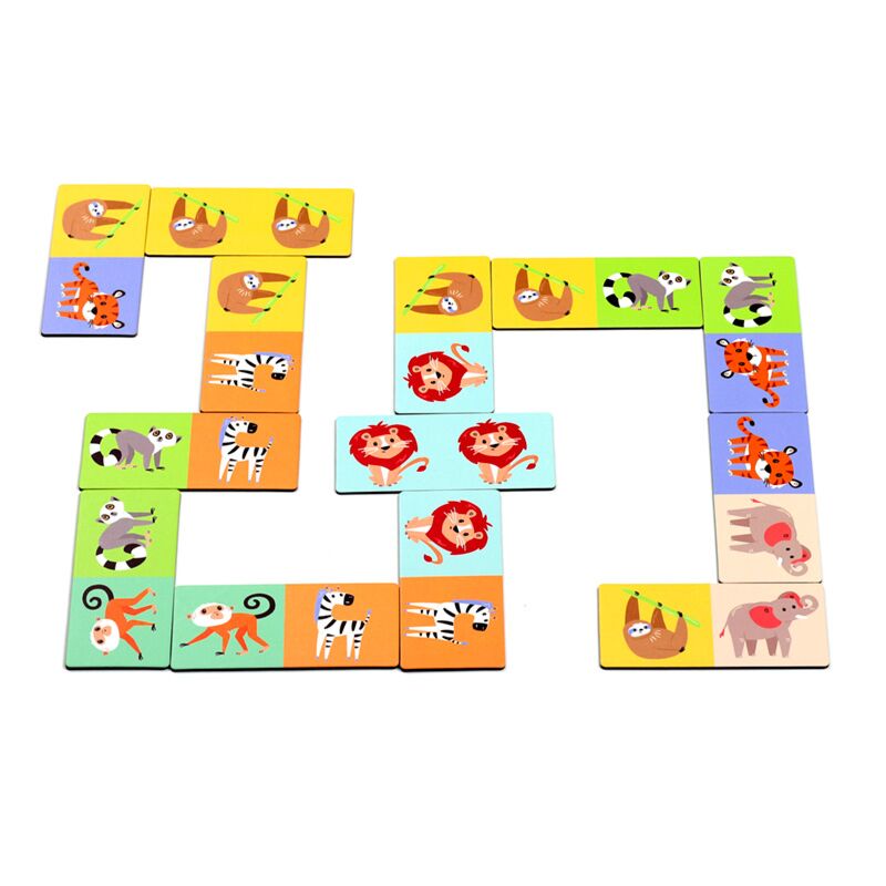 Afbeelding laden in galerijviewer, Zooniverse kinder domino set