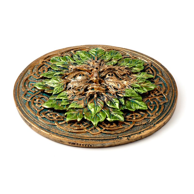 Load image into Gallery viewer, Green man ronde wierookhouder