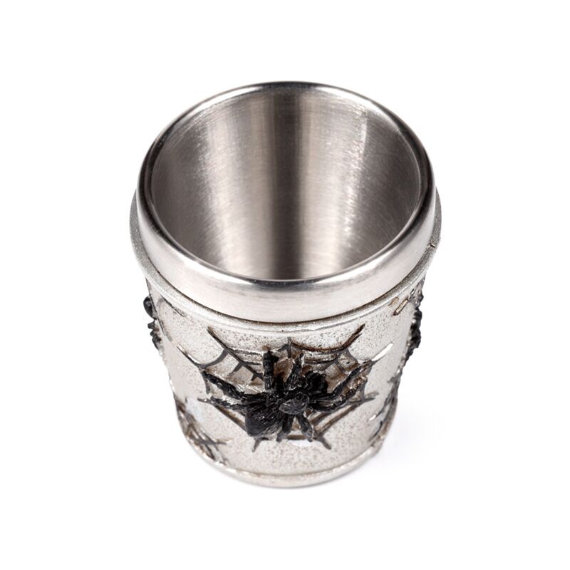 Afbeelding laden in galerijviewer, Decoratief spinnenweb borrelglaasje shot glas