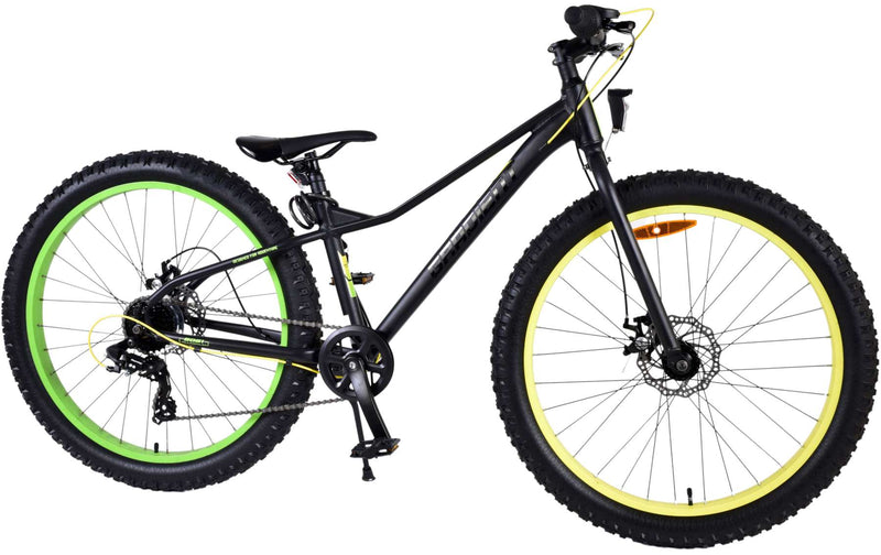 Load image into Gallery viewer, Volare Gradient Kinderfiets – Jongens – 26 inch – Zwart Geel Groen – 7 speed – Prime Collection