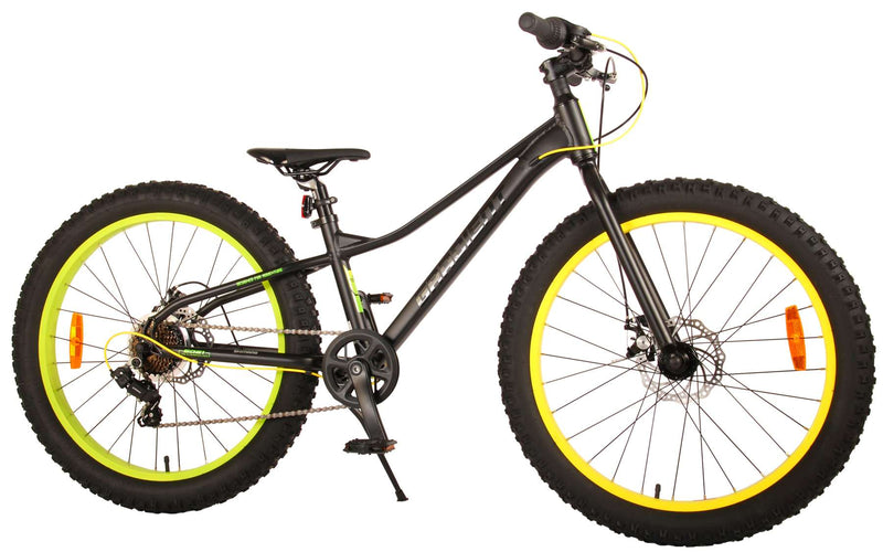 Load image into Gallery viewer, Volare Gradient Kinderfiets – Jongens – 24 inch – Zwart Groen Geel – 7 speed – Prime Collection