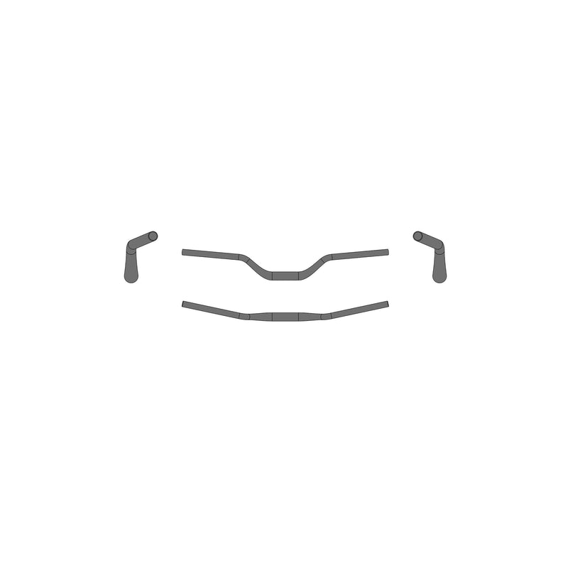 Load image into Gallery viewer, Stuur Ergotec Riser Bar 70 ø31.8mm x 780mm 70mm rise - zwart