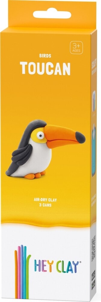 Load image into Gallery viewer, Hey-clay toucan 3 cans boetseerklei